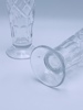 2 Seltersglass med riktslepent dekor 
