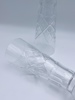 2 Seltersglass med riktslepent dekor 