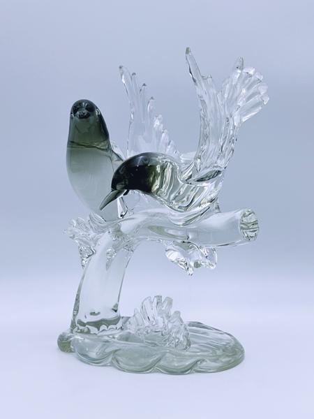 Murano Livio Seguso(1930-) Signert Glasskulptur 