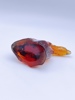 Amber glass figur isbjørn. 