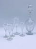 Baccarat "Conde" Rikt Slepent Karaffel og Glass