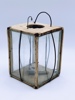 1800t Lykt i tre og glass