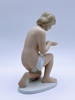 Wallendorf "Sittende Kvinne" Porselensfigur 