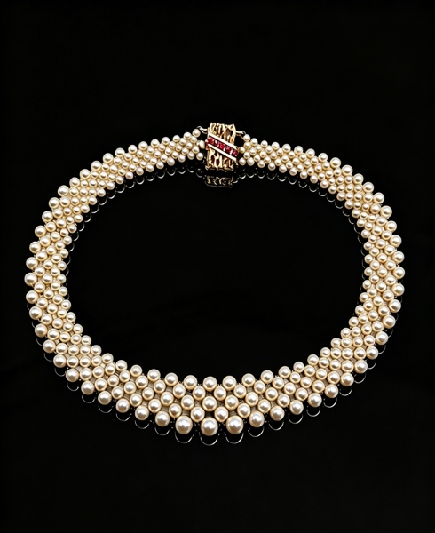 585 Gull- og Perle Collier