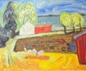 Kristian Tysken (1896-1973) "Sommerdag" 1946