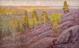 Oscar Sivertzen(1876-1940) "Solnedgang"