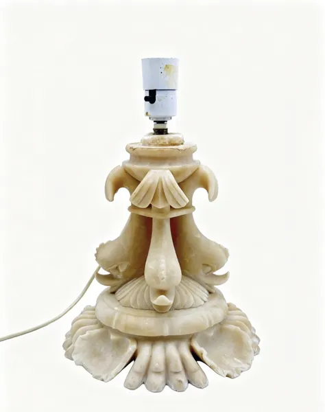 Alabast bordlampe