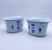 Homeburry England blomsterpotter i porselen