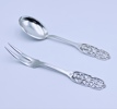 830s Salatbestikk i sølv, L. 22/22.5cm 