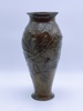 18/1900t Jugend Vase i bronse med uglemotiv