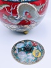 18/1900t Stor Cloisonne Krukke med Lokk