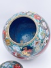 18/1900t Stor Cloisonne Krukke med Lokk