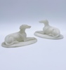 18/1900t Alabast Figur "Greyhound Hund" 
