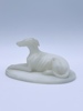 18/1900t Alabast Figur "Greyhound Hund" 