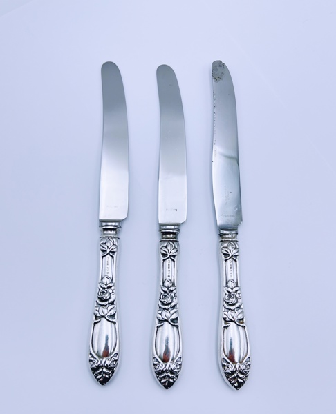 830S "Opphøyet Rose" Fiskekniver, L. 25cm