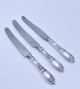 830S "Opphøyet Rose" Fiskekniver, L. 25cm