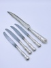 Sølv Forskjærskniv + 4 kniver