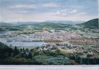 "CHRISTIANIA 1855". Håndkolorert litografi. 165/500