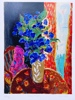 Roy Fairchild-Woodard(1953-)"Blue Flowers" Serigrafi AP 21/30 