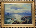 Erling Merton(1898-1967) "Seilas ved kysten". OPL