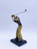 Bronse Skulptur "Golfspiller"