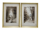 Olga Due(1856 - 1921) "Landsbyliv" 1871, blekk på papir