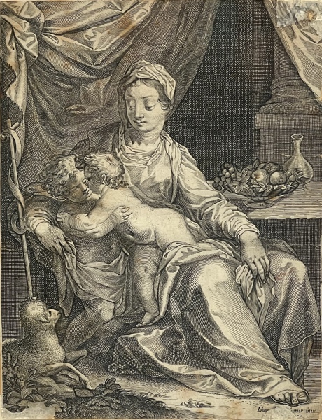 1700t "Madonna And Child" Radering
