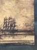 Emanuel Larsen(1823–1859) "Skuter i rolig sjø" 1848, blekk på papir