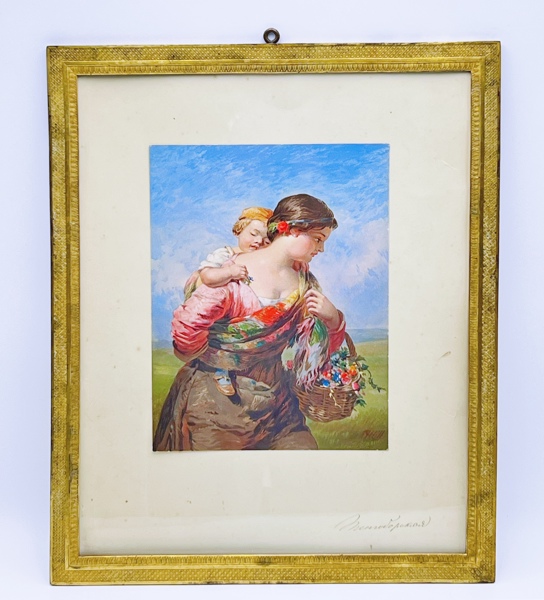 1800t Fransk Empire-stil Gullforgylt Bronse Ramme