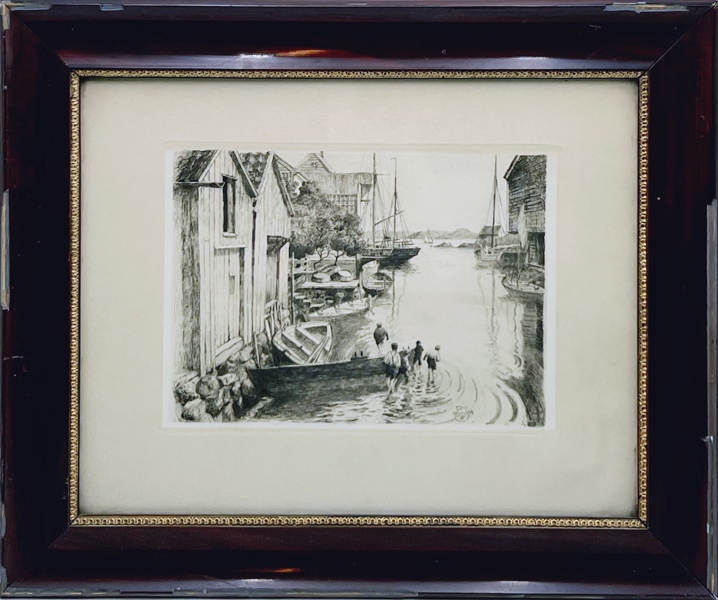 1899 "Barn og Naust" Radering 