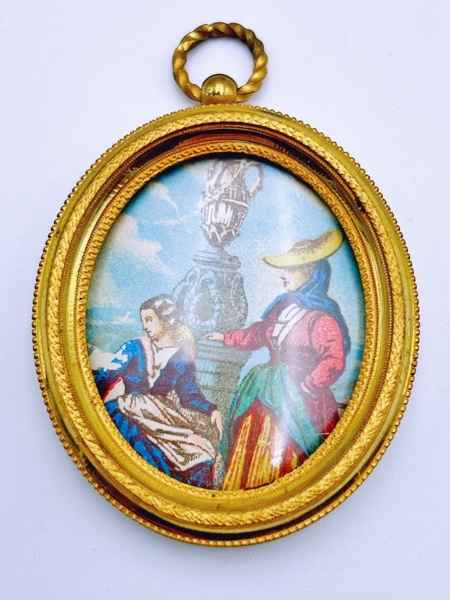 Fransk Louis XVI Gullforgylt Bronse Ramme