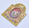 1700t Fransk Emalje Plaque CLODION (428-448)