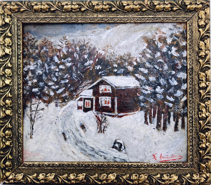 K. Amundsen "Hus i snøen" OPP