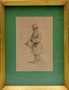 Olga Due(1856 - 1921) "Stakkars Gutt Uten Sko". Akvarell på papir