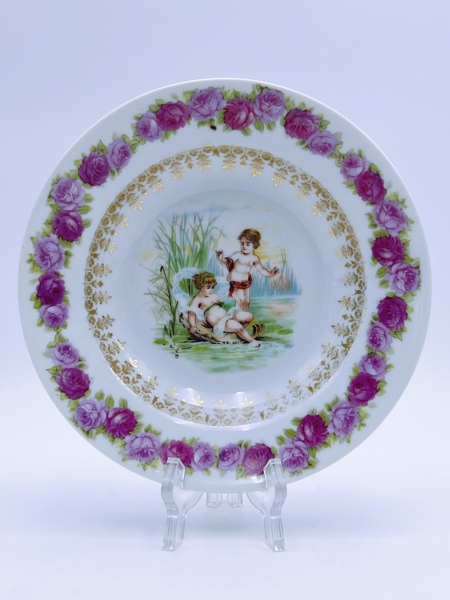 PP 1887-1911 Prydfat med Barnemotiv