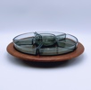 c.1960t Digsmed Denmark "Lazy Susan" Teak kabaretfat 