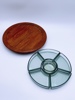 c.1960t Digsmed Denmark "Lazy Susan" Teak kabaretfat 