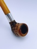 830s-1800t Pipe-LARSEN merskumpipe med rav og sølv