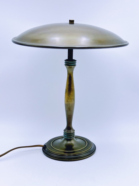 Bordlampe i bronse, Art Deco