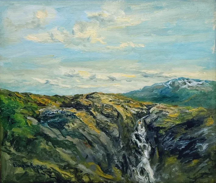 Halvor Engelbretson "Sommerdag i fjellet". 1938 OPL