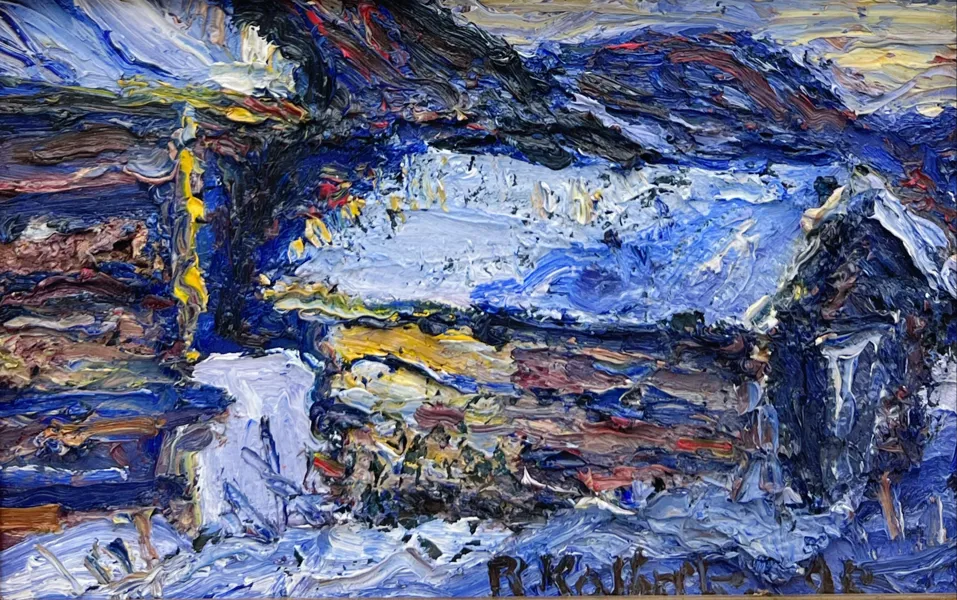 Reidar Kolbrek "Gårdstun" 1990. OPP